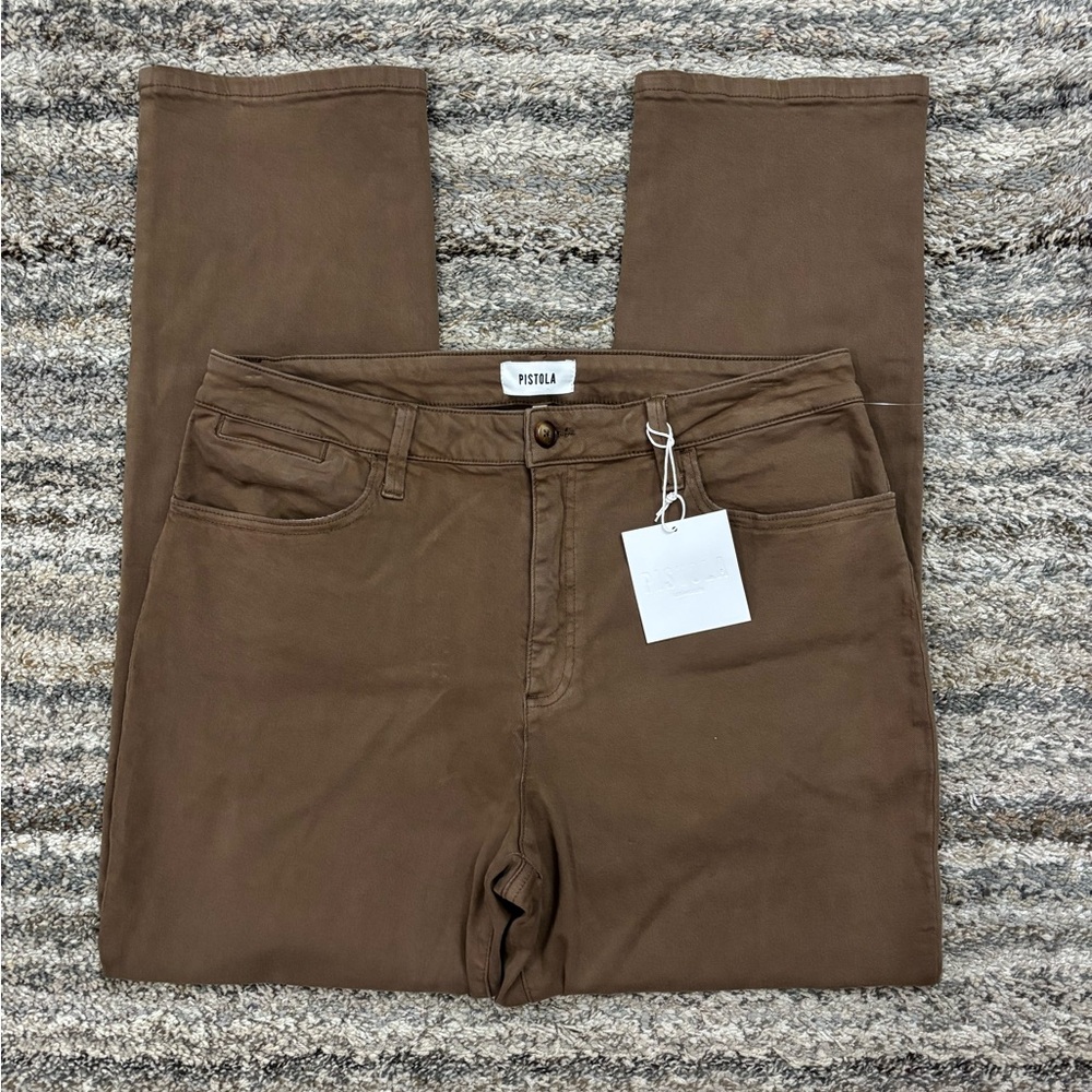 Pistola Brown Straight Leg Jeans